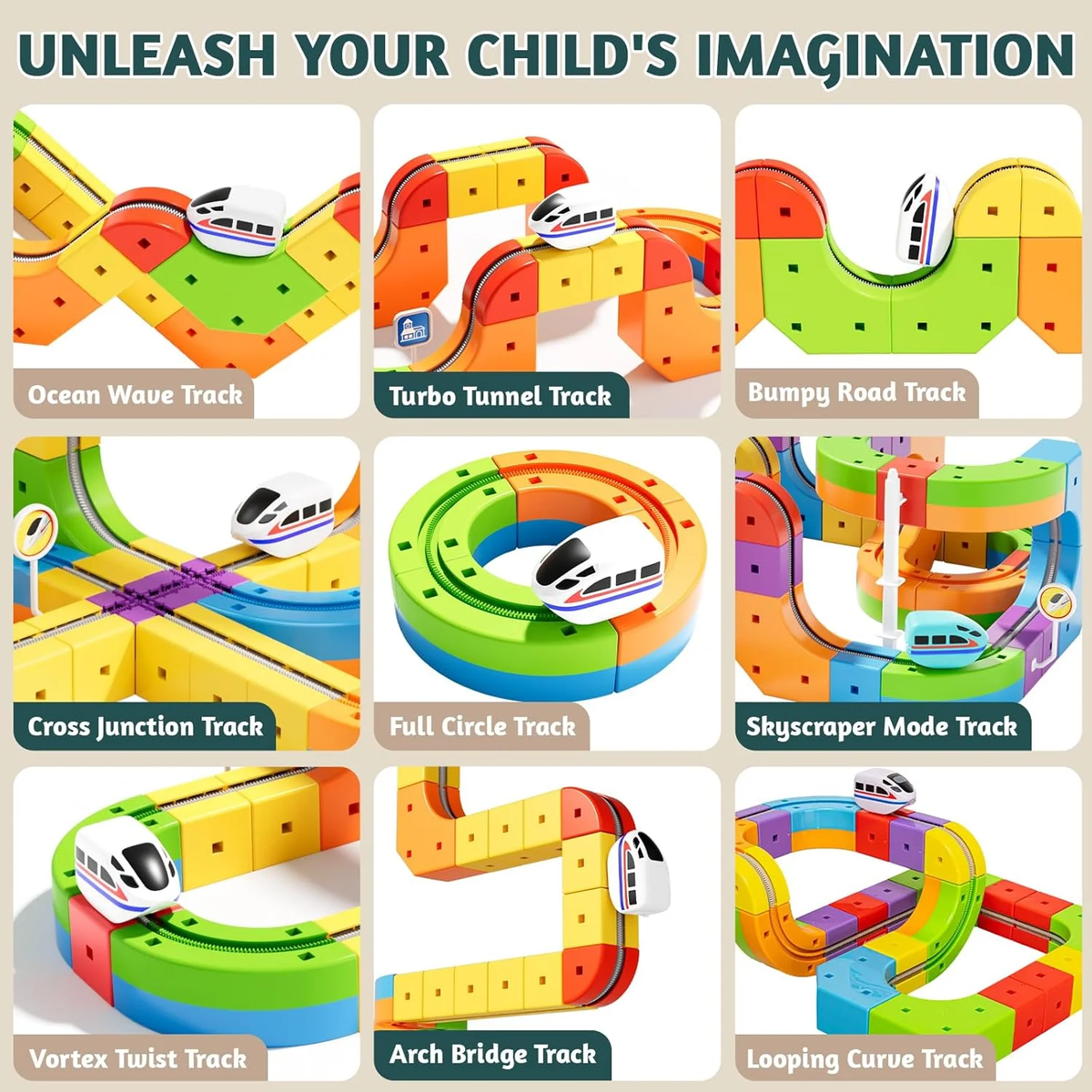 3D Anti-Gravity Electric Train Track Set for Kids