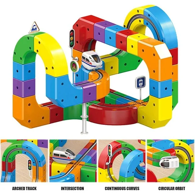 3D Anti-Gravity Electric Train Track Set for Kids