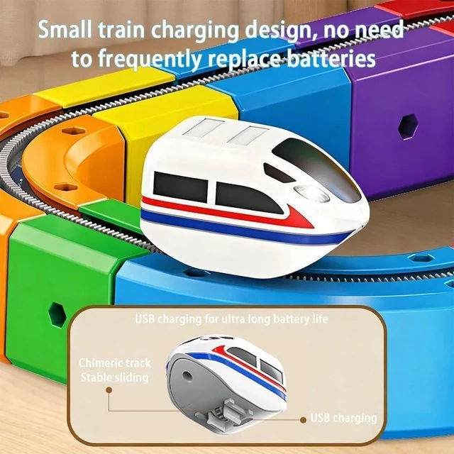 3D Anti-Gravity Electric Train Track Set for Kids