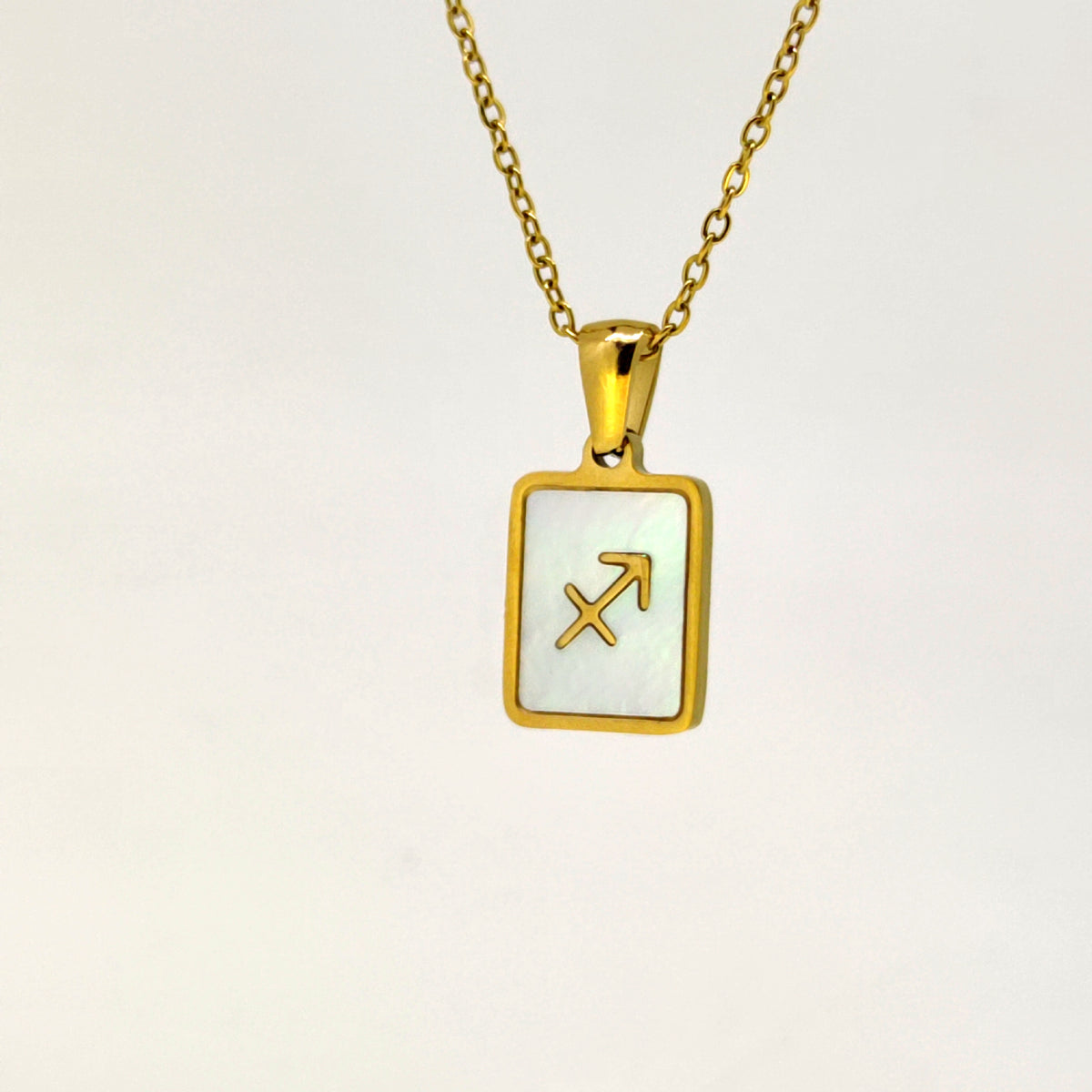 Fashion Titanium Zodiac Sign Necklace