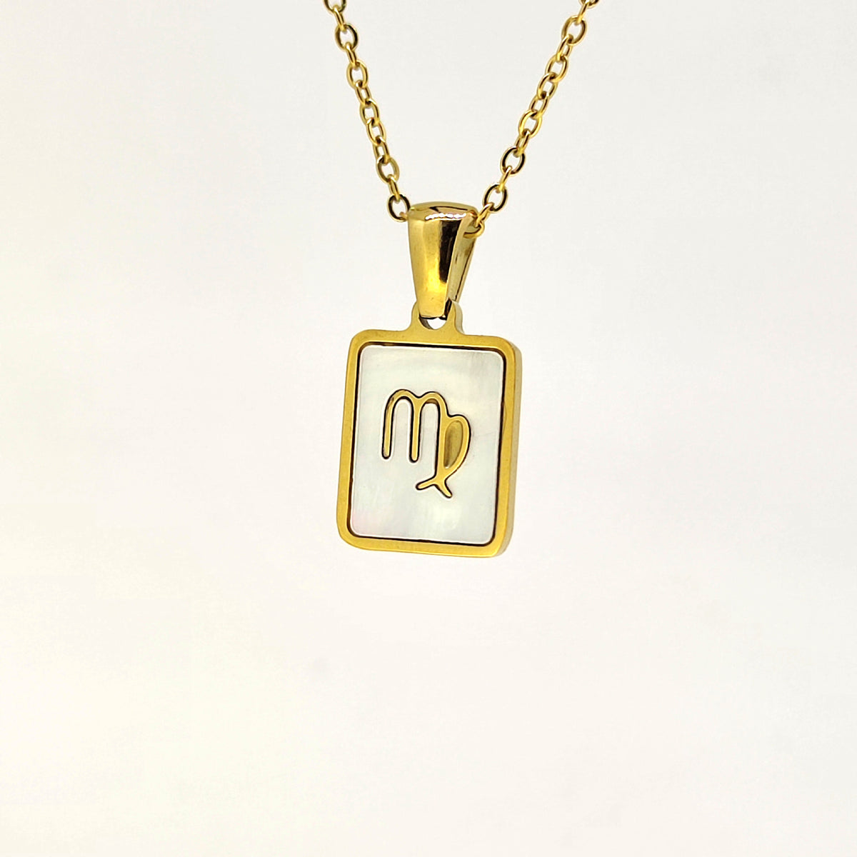 Fashion Titanium Zodiac Sign Necklace