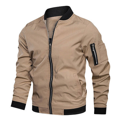 Fashion Solid Color Men's Light Weight Jacket