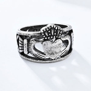Meaningful Unisex Stainless Steel Claddagh Ring