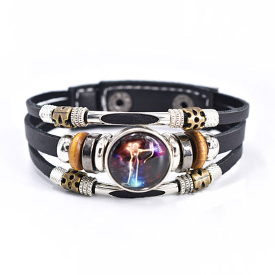 Fashion Luminous Zodiac Sign Bracelet Bright In The Dark