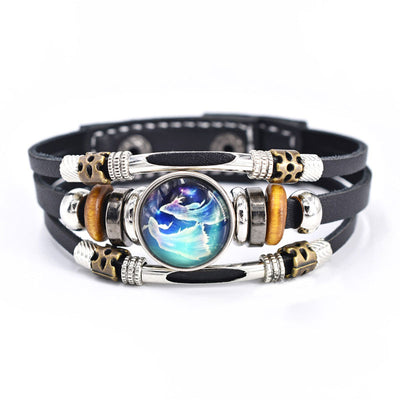 Fashion Luminous Zodiac Sign Bracelet Bright In The Dark