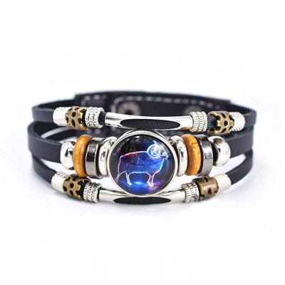 Fashion Luminous Zodiac Sign Bracelet Bright In The Dark