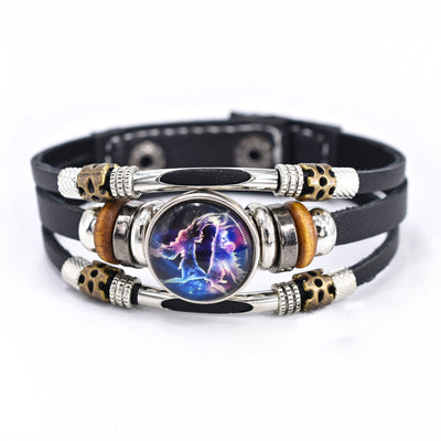 Fashion Luminous Zodiac Sign Bracelet Bright In The Dark