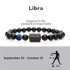 Astrological Sign Natural Agate Unisex Bracelet