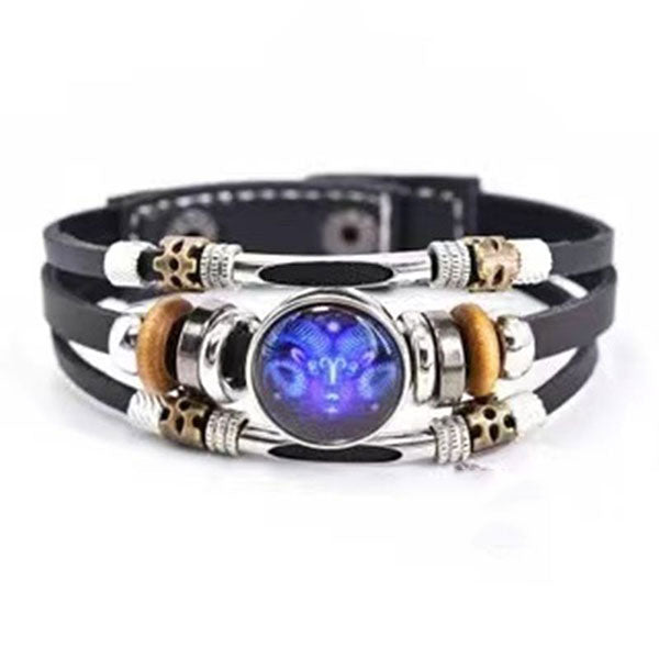 Buy One And Get One Free Zodiac Sign Luminous Bracelet Family Gifts Friends Gifts