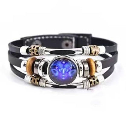 Buy One And Get One Free Zodiac Sign Luminous Bracelet Family Gifts Friends Gifts