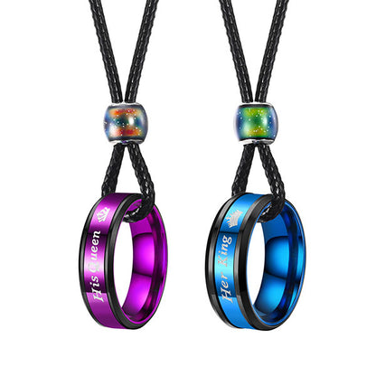 Fashion King And Queen Couple Necklace Price A Pair