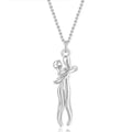 Fashion 925 Sterling Silver Love Hug Necklace