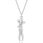 Fashion 925 Sterling Silver Love Hug Necklace