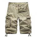 Fashion Cotton Solid Color Men's Cargo Short Pants