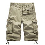Fashion Cotton Solid Color Men's Cargo Short Pants