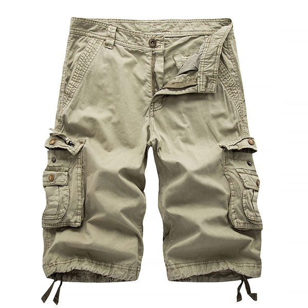 Fashion Cotton Solid Color Men's Cargo Short Pants