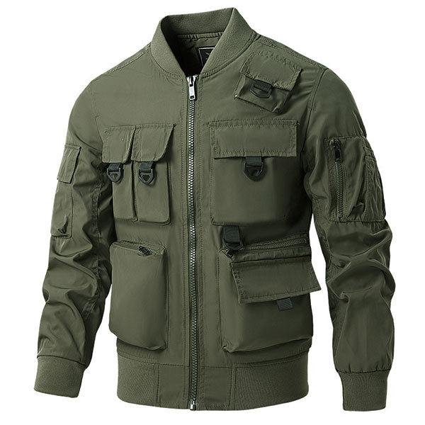 Classic Multi Front Pockets Men's Cargo Jacket