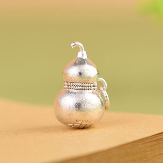 925 Sterling Silver  Hulu-Gourd Pendant Necklace
