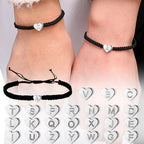Fashion Adjustable String Alphabet Letters Bracelets For Couples Price A Pair