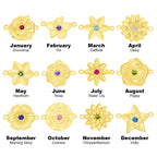 Three-Dimensional Birth Flower Design Elegant Necklace And Bracelet