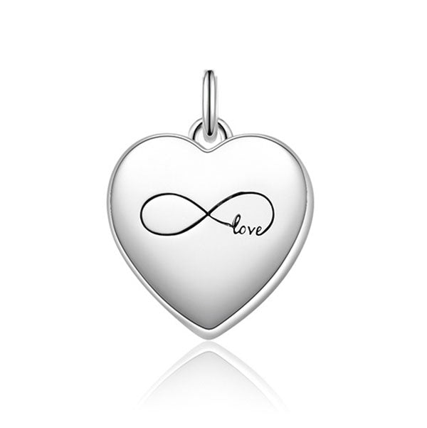 Cute Heart Shape Zodiac Sign DIY Name And Photo 925 Sterling Silver Necklace