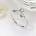 Classic 925 Sterling Silver Claddagh Ring