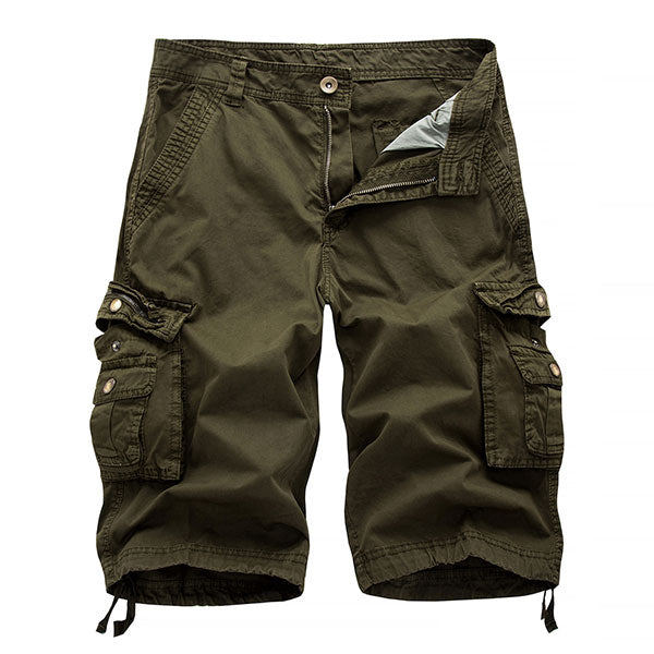 Fashion Cotton Solid Color Men's Cargo Short Pants