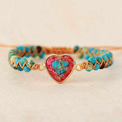 Fashion Handmade Bohemia Style Natural Stone Adjustable String Bracelet