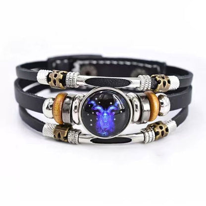 Buy One And Get One Free Zodiac Sign Luminous Bracelet Family Gifts Friends Gifts