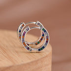 Fashion Colorful Stone 925 Sterling Silver Earrings Price A Pair