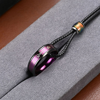 Fashion King And Queen Couple Necklace Price A Pair