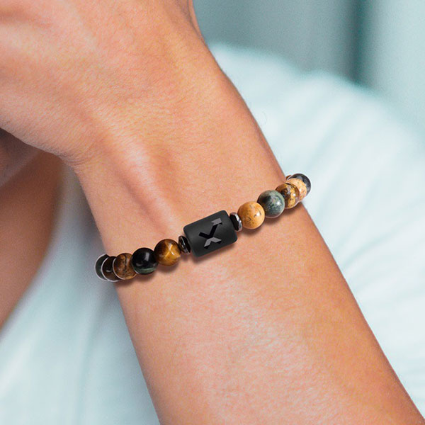 Fashion Natural Stone Zodiac Sign Bracelet