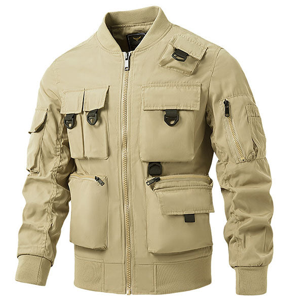 Classic Multi Front Pockets Men's Cargo Jacket