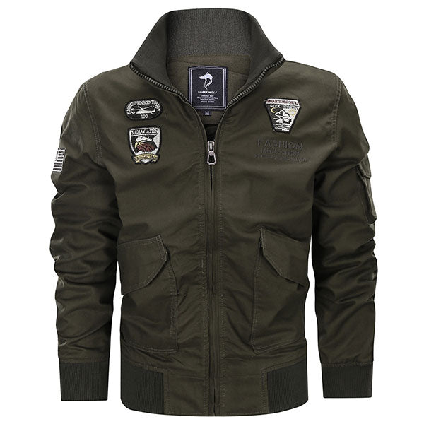 Fashion Army Style  Airborne Stand Collar Men's Jacket