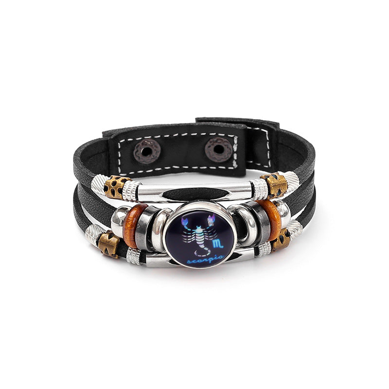 Fashion Luminous Zodiac Sign Bracelet