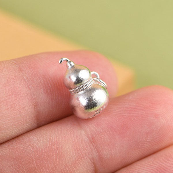925 Sterling Silver  Hulu-Gourd Pendant Necklace