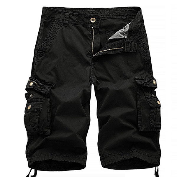 Fashion Cotton Solid Color Men's Cargo Short Pants