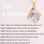 Vanletine's Day Gift Notebook Necklace Message Inside For Partners