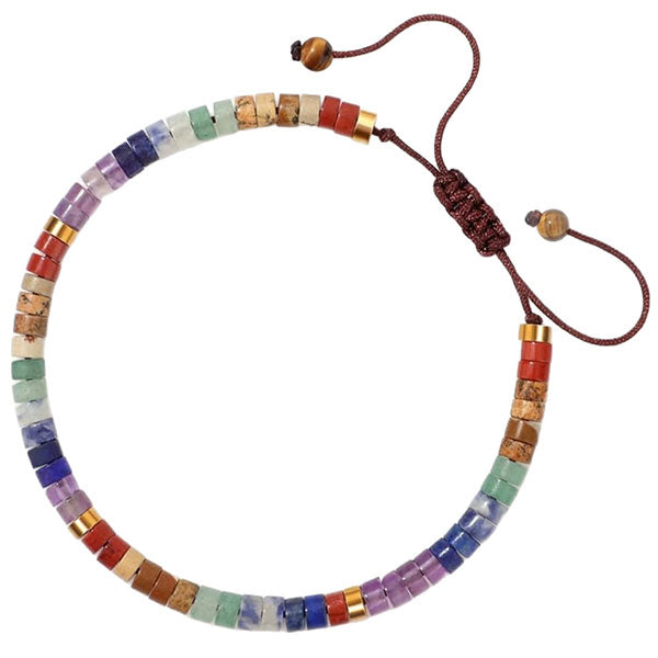Fashion Natural Stone Chakras Energy Yoga And Meditation Bracelet