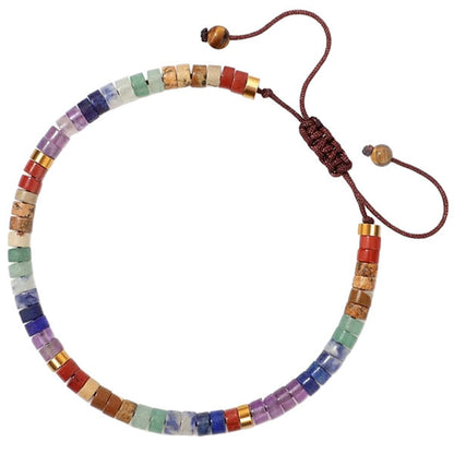 Fashion Natural Stone Chakras Energy Yoga And Meditation Bracelet