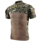 Fashion Men's Short Sleeve Round Collar T-shirt