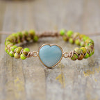 Fashion Handmade Bohemia Style Natural Stone Adjustable String Bracelet