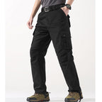 Classic Cotton Casual Daily Wear Men's Cargo Pants Side Pockets