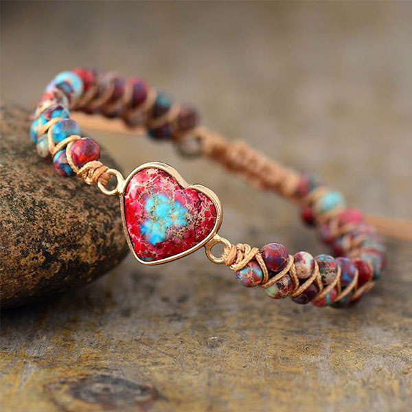 Fashion Handmade Bohemia Style Natural Stone Adjustable String Bracelet