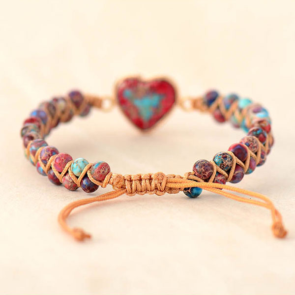 Fashion Handmade Bohemia Style Natural Stone Adjustable String Bracelet