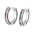 Fashion Colorful Stone 925 Sterling Silver Earrings Price A Pair