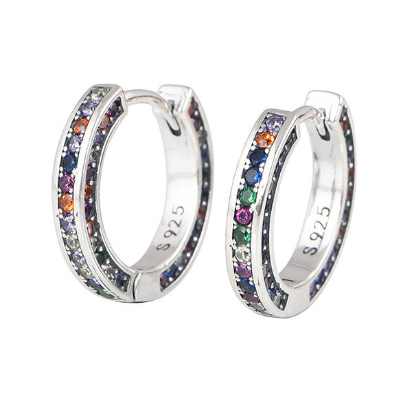 Fashion Colorful Stone 925 Sterling Silver Earrings Price A Pair