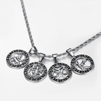 Fashion Zodiac Sign Titanium Steel Necklace