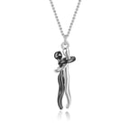 Fashion 925 Sterling Silver Love Hug Necklace