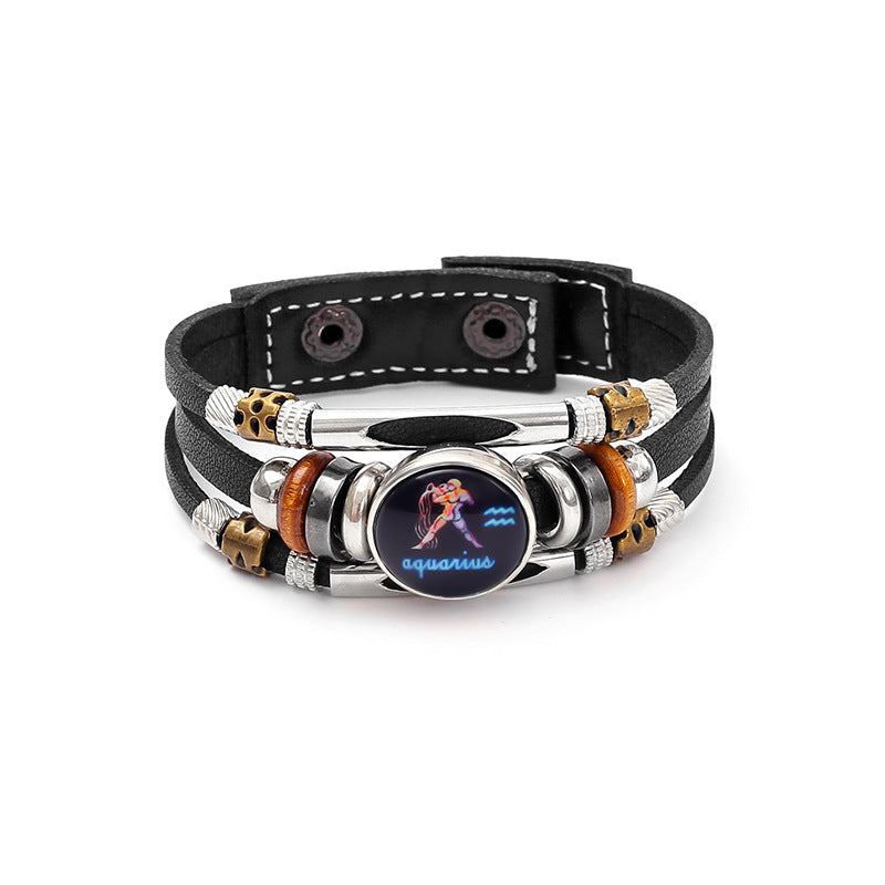 Fashion Luminous Zodiac Sign Bracelet